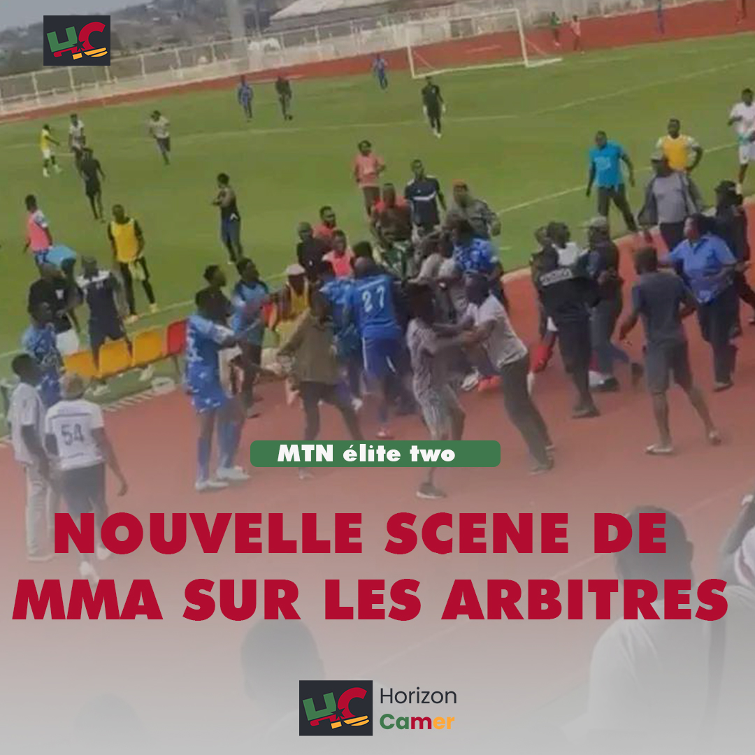 25e journée MTN élite two : un arbitre battu par les supporters