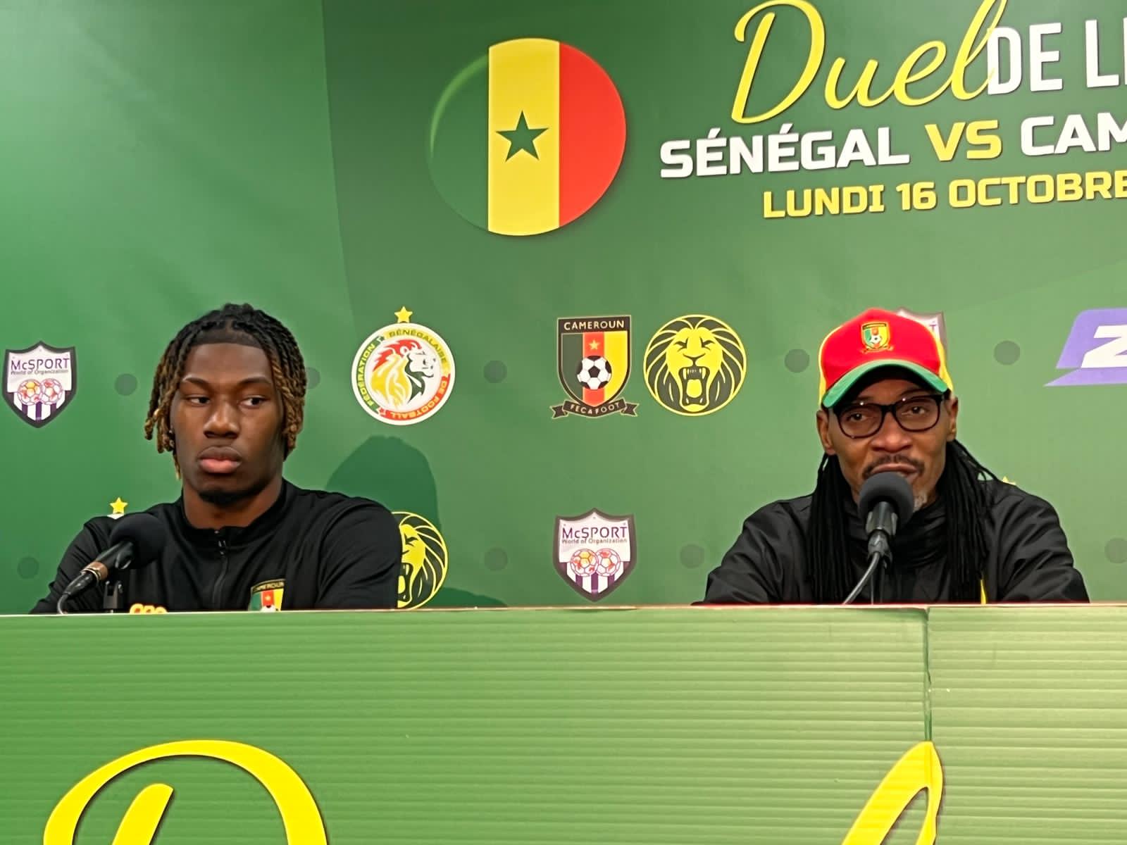 Sport/ Football : Match amical Cameroun vs Sénégal : Christopher Wooh rassure , Rigobert Song reste humble.