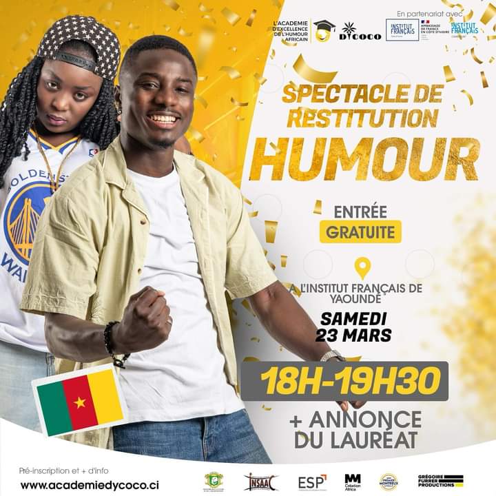 Académie DYCOCO 2024: La pepite de l'humour camerounaise Carlès Antonio est lauréat de l'académie d'excellence de l'humour africain