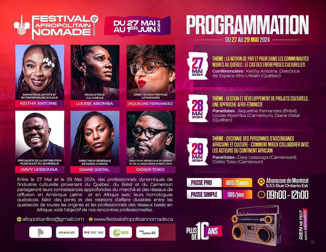 Louise Abomba Houngue Illumine la 10ème Édition du Festival Afropolitain Nomade