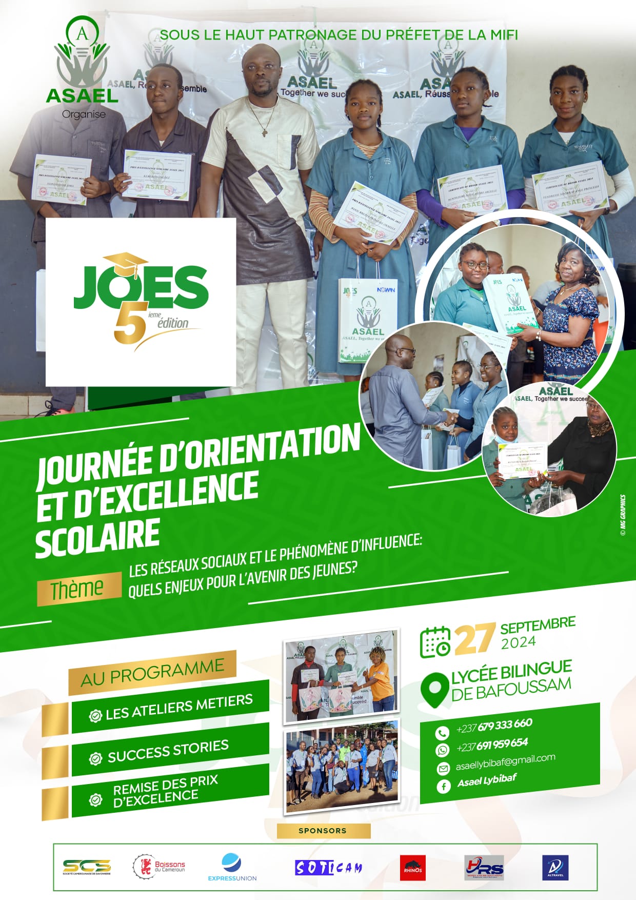 JOES 2024 : Cap sur l'Excellence et l'Avenir des Élèves du Lycée Bilingue de Bafoussam