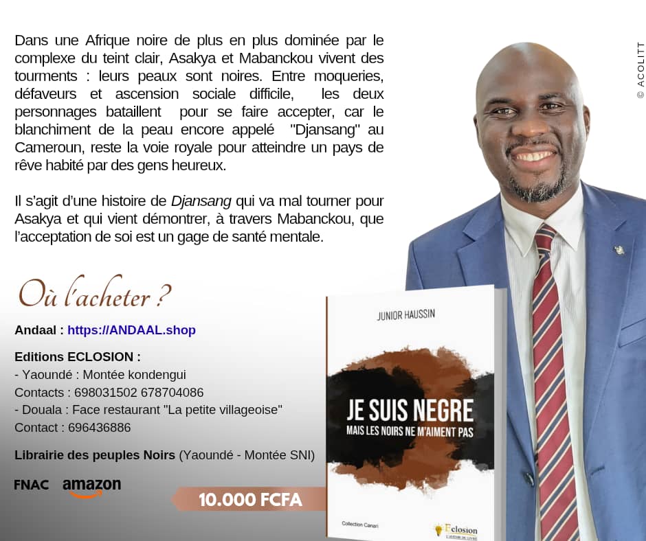 Littérature : Junior Haussin dénonce le rejet de la peau noire dans son dernier roman