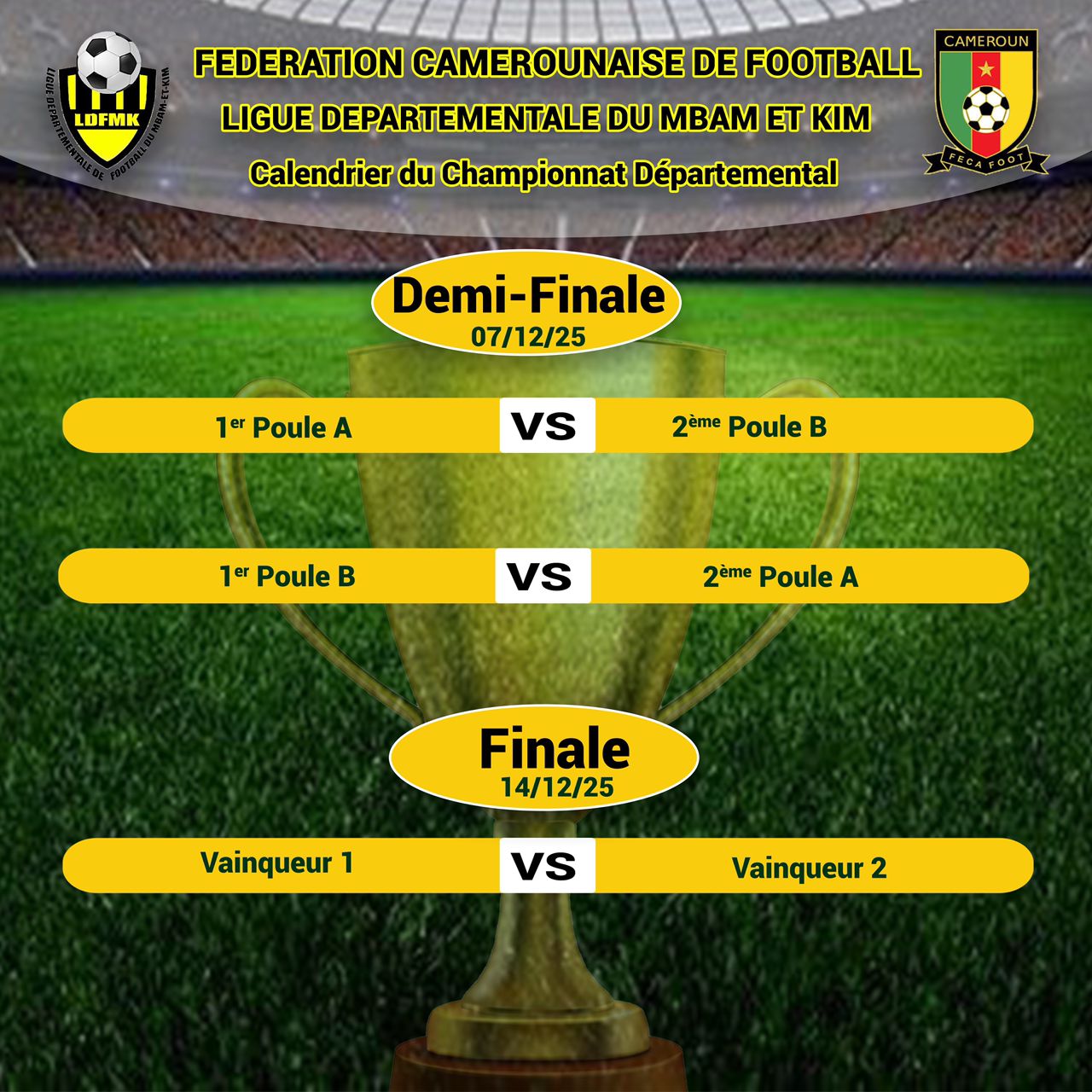 Football : lancement officiel du championnat départemental à Ntui