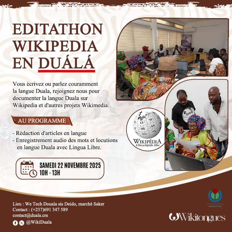 Wiki Duálá : Un projet pour la valorisation et la préservation de la langue duala