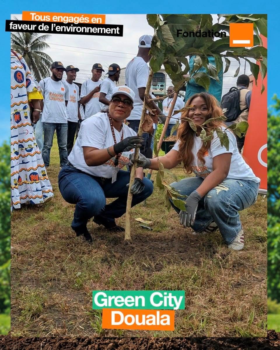 Orange Green City : plus de 500 arbres plantés à Douala pour un avenir plus vert